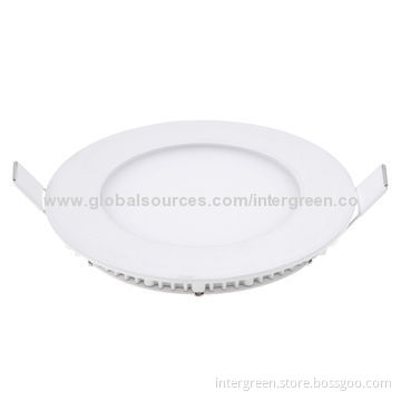 6W Ultra-slim LED Panel Light/Downlight, 2835 SMD, CE, RoHS, FCC Marks, 3-year Warranty
